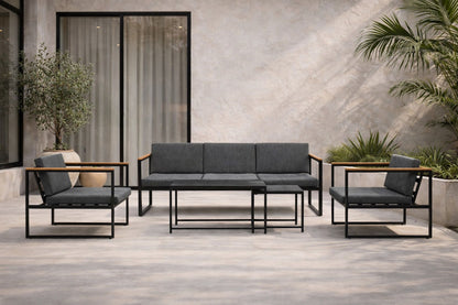 Dakar sofasæt – Sort/Grå