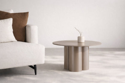 Olivia Sofabord Ø80 - Brun