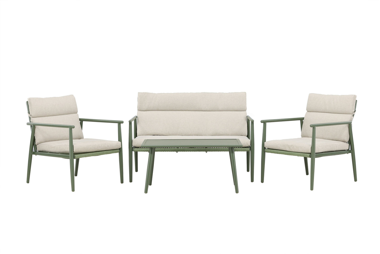 Mazzaro sofasæt – Grøn/Beige