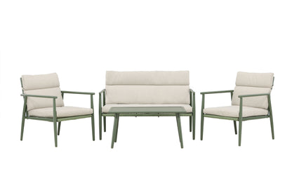 Mazzaro sofasæt – Grøn/Beige