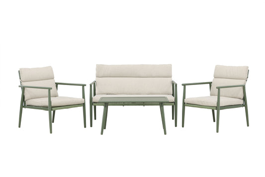 Mazzaro sofasæt – Grøn/Beige