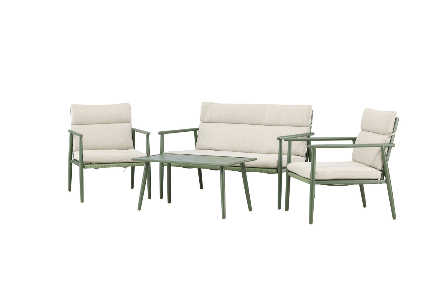Mazzaro sofasæt – Grøn/Beige