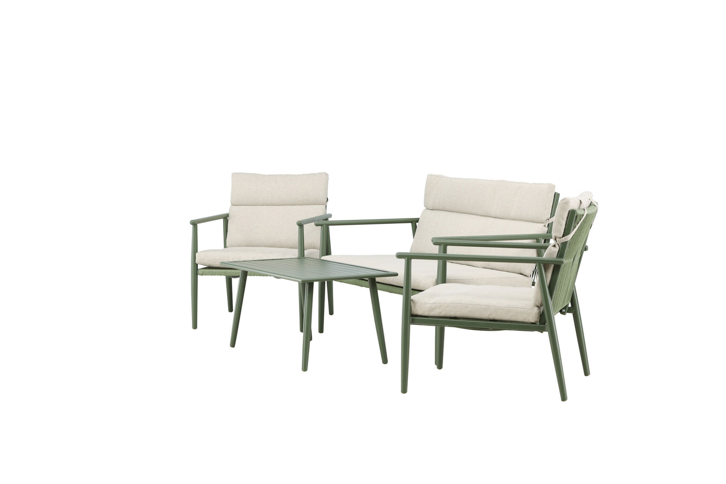 Mazzaro sofasæt – Grøn/Beige