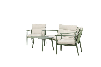 Mazzaro sofasæt – Grøn/Beige