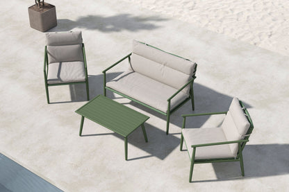 Mazzaro sofasæt – Grøn/Beige