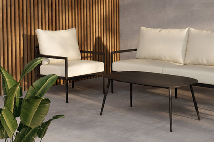Taromina loungesæt – Sort/Beige