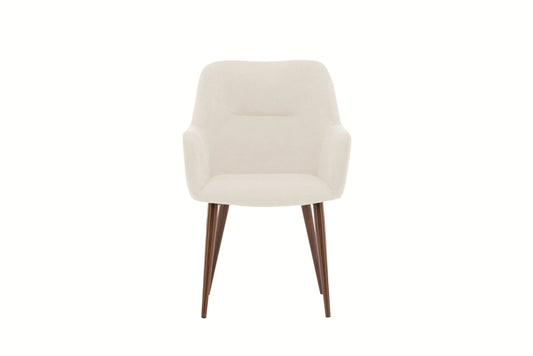 Tomorrow Spisebordsstole (2 stk.) – Mokka / Beige Hør