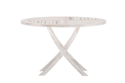 Kenya rundt spisebord Ø120 cm – Whitewash