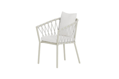 Linos spisebordsstole (2 stk.) – Beige/Hvid