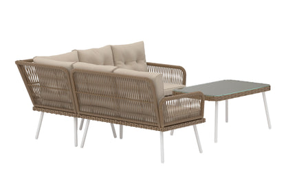 Ibiza hjørnesofasæt – Naturflet/Beige
