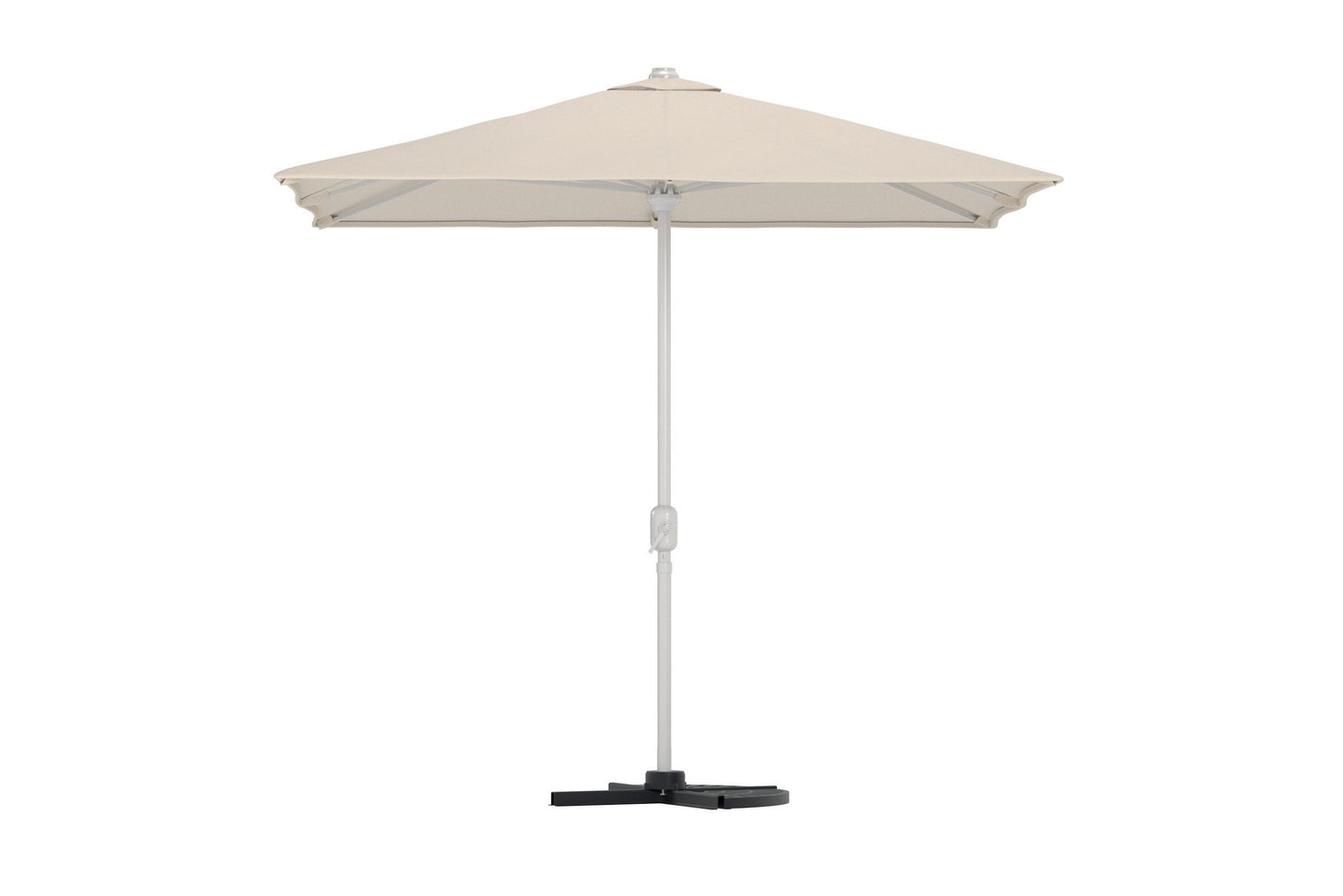 Leeds parasol 293×264×293 cm – Beige/Sølv