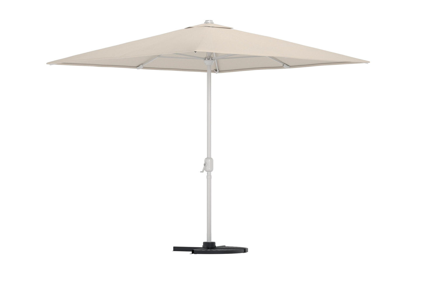 Leeds parasol 293×264×293 cm – Beige/Sølv