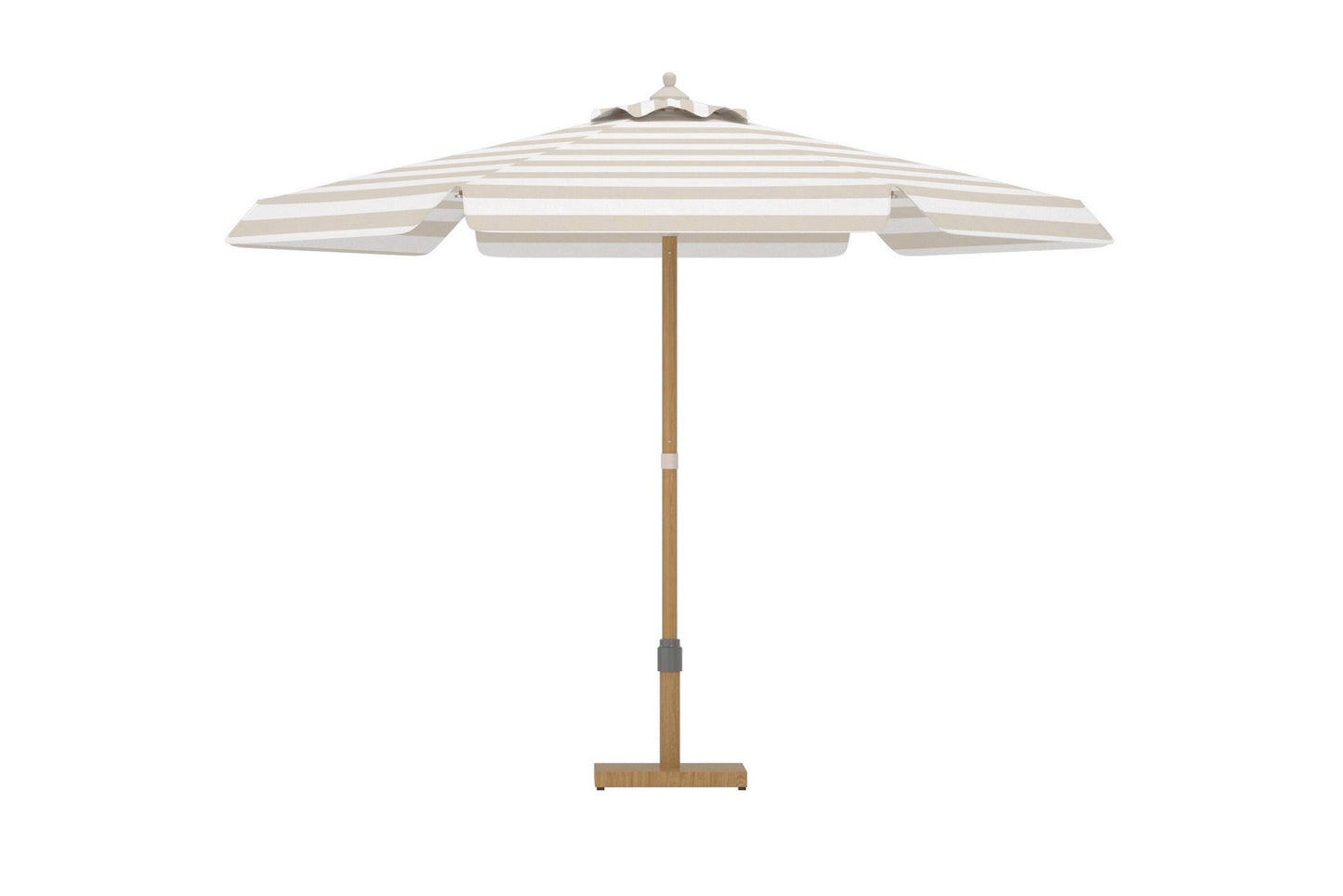 Cerox parasol 270 cm – Beige/Hvid
