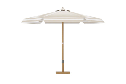 Cerox parasol 270 cm – Beige/Hvid