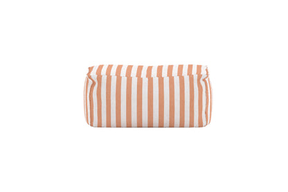 Redang puf 75×40×33 cm – Hvid/Ferskenstribet