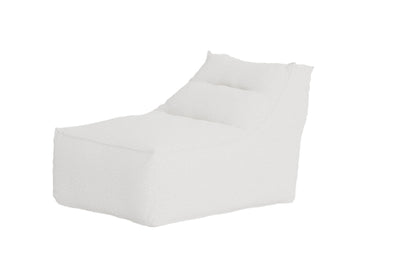 Redang sækkestol 118×94×83 cm – Hvid bouclé