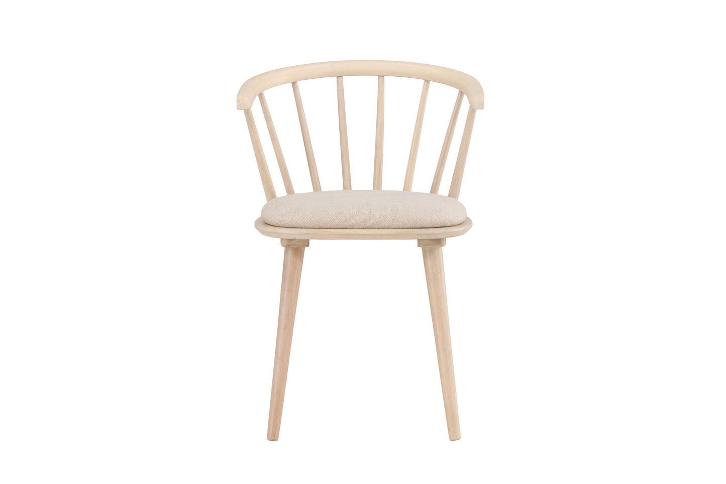 Bobby spisebordsstole med hynder (2 stk.) – Træ/Beige