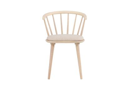 Bobby spisebordsstole med hynder (2 stk.) – Træ/Beige