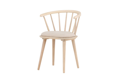 Bobby spisebordsstole med hynder (2 stk.) – Træ/Beige