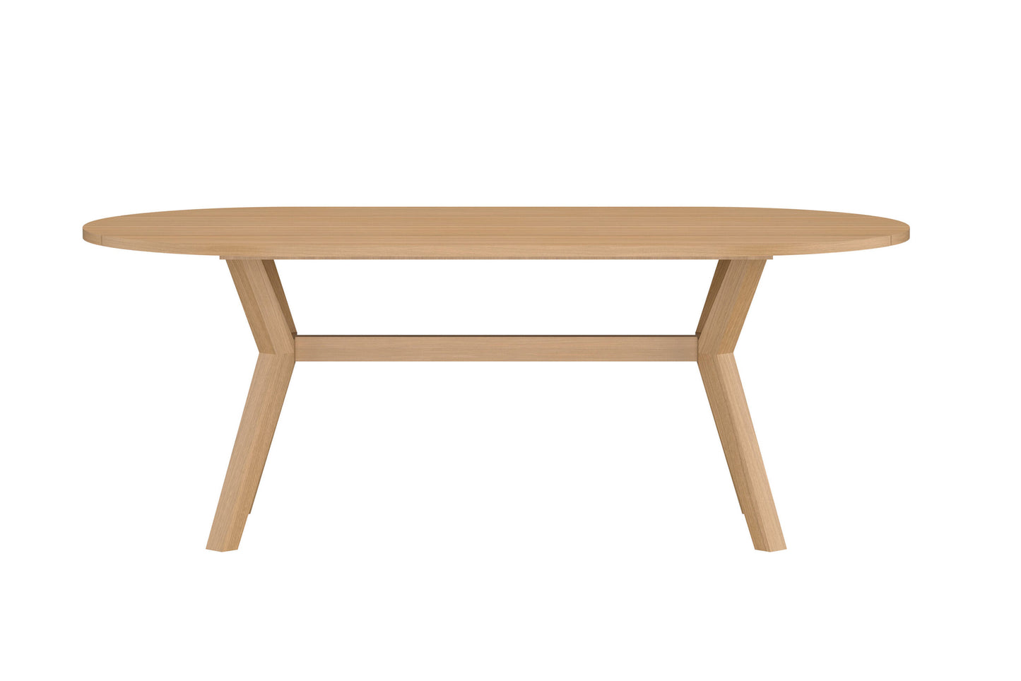 Kenya ovalt spisebord 200×100 cm – Naturteak