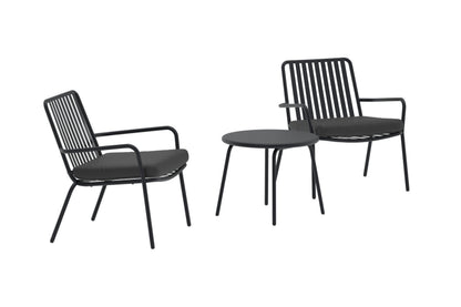 Mykonos loungesæt – Sort
