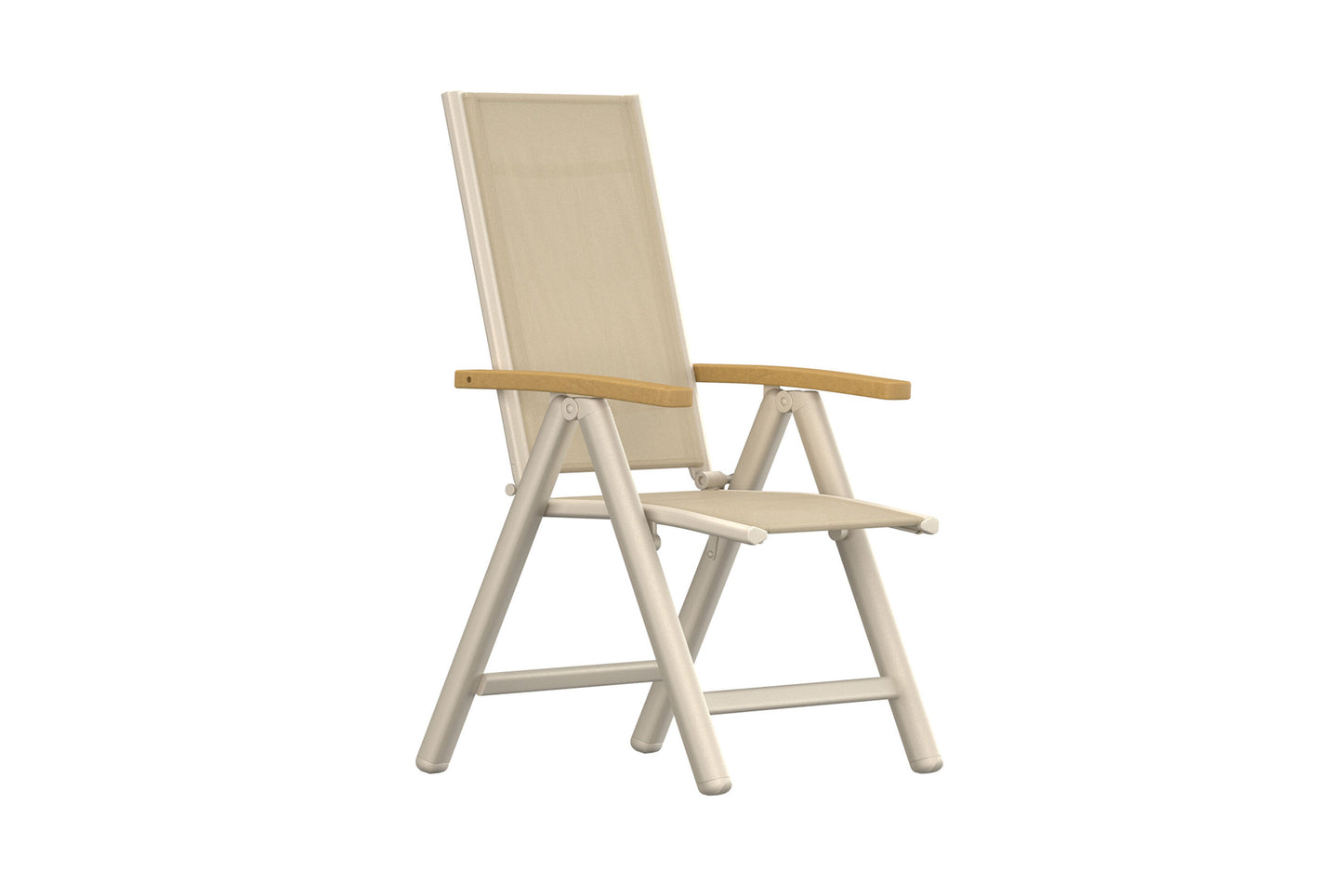 Panama spisebordsstole (2 stk.) – Beige/Teak