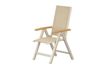 Panama spisebordsstole (2 stk.) – Beige/Teak