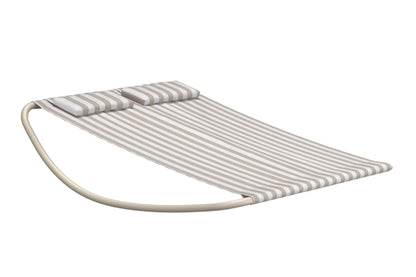 Gordo dobbelt solvogn – Beige/Hvidstribet