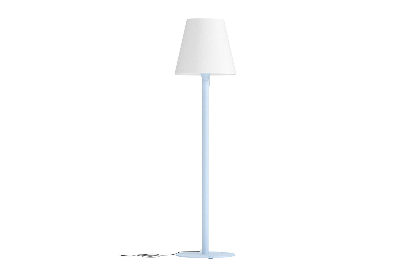 Moris gulvlampe Ø50×187 cm – Lyseblå/Hvid