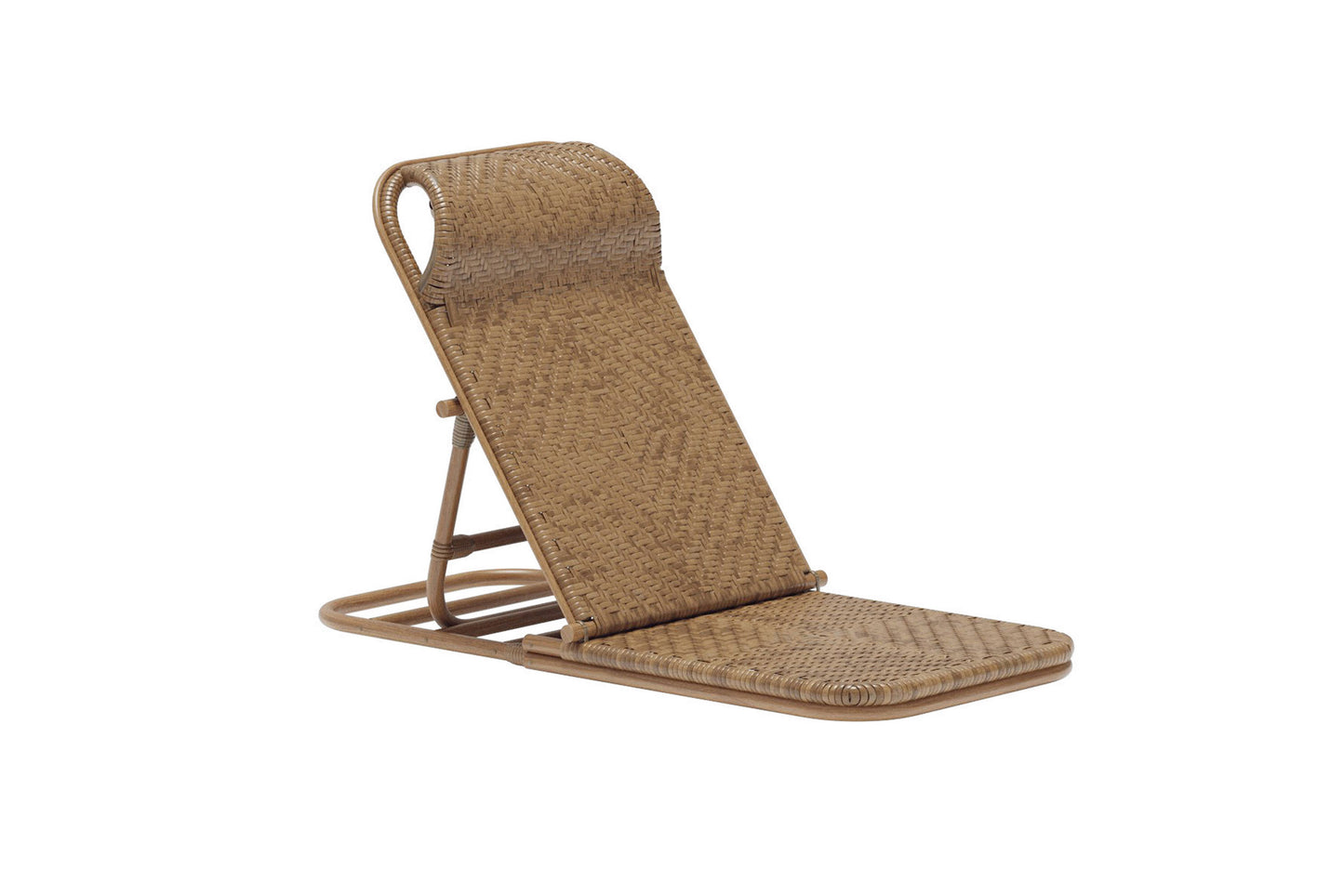 Ellie loungestol i rattan – Brun