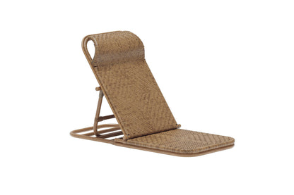Ellie loungestol i rattan – Brun