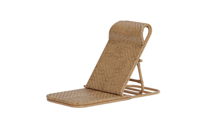 Ellie loungestol i rattan – Brun