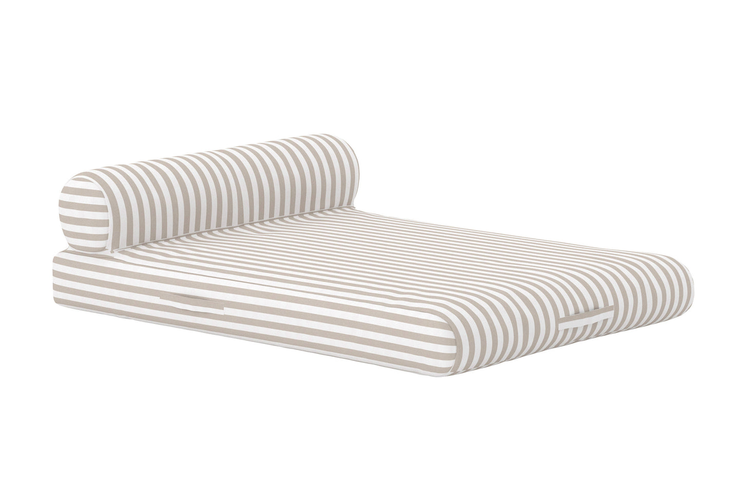 Redang oppustelig loungestol 188×135 cm – Hvid/Beigestribet