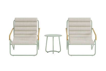 Ithaka loungesæt – Salviegrøn/Beige