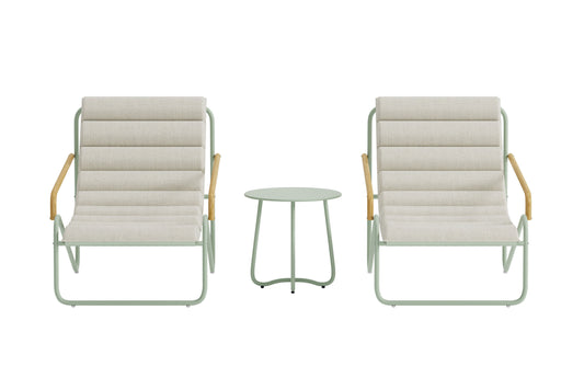 Ithaka loungesæt – Salviegrøn/Beige