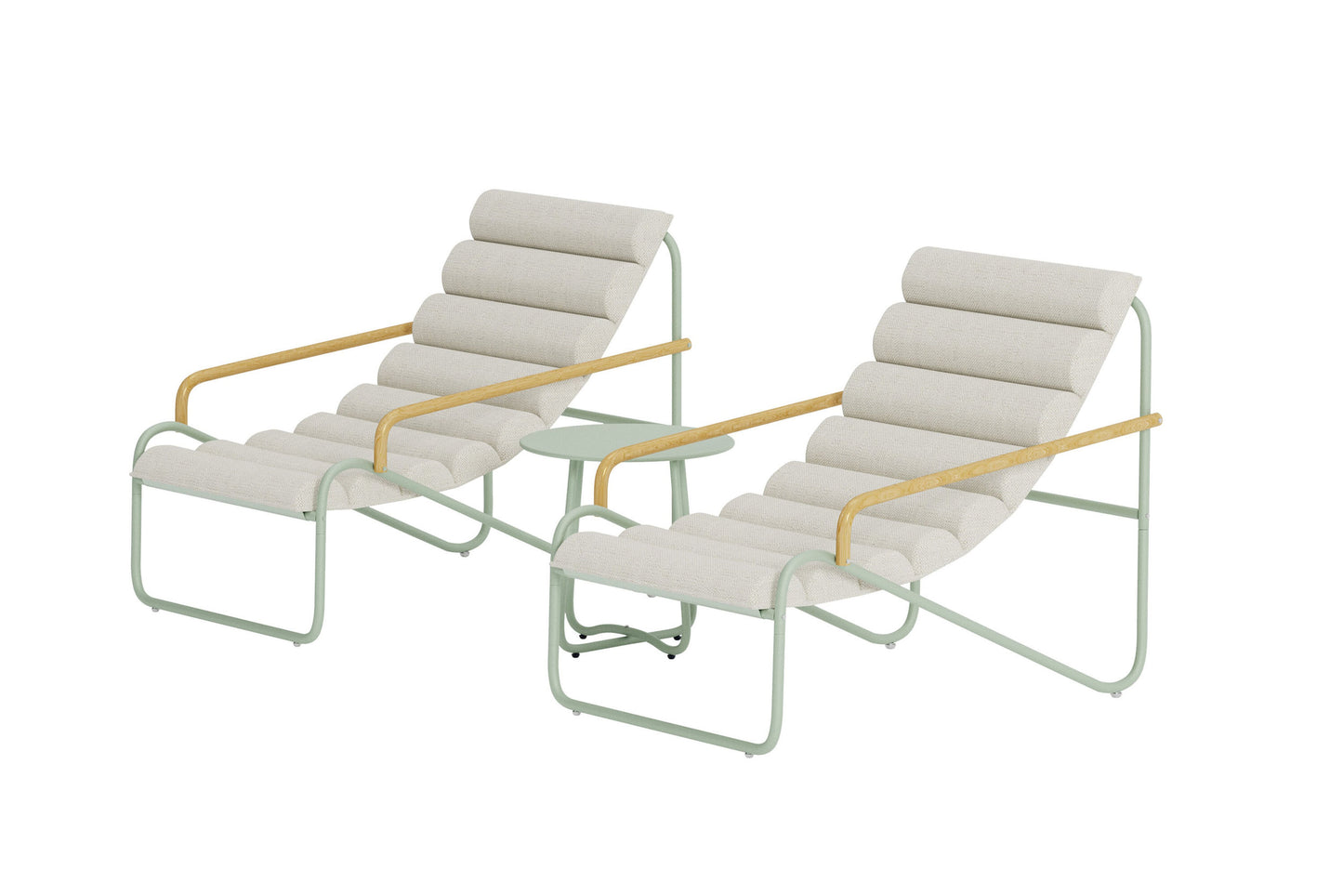 Ithaka loungesæt – Salviegrøn/Beige