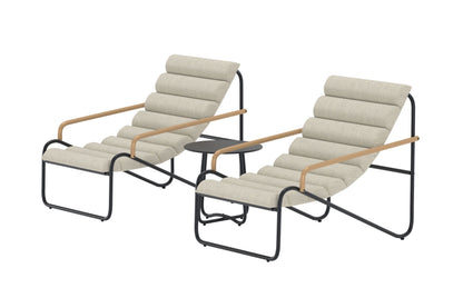 Ithaka loungesæt – Antracit/Beige
